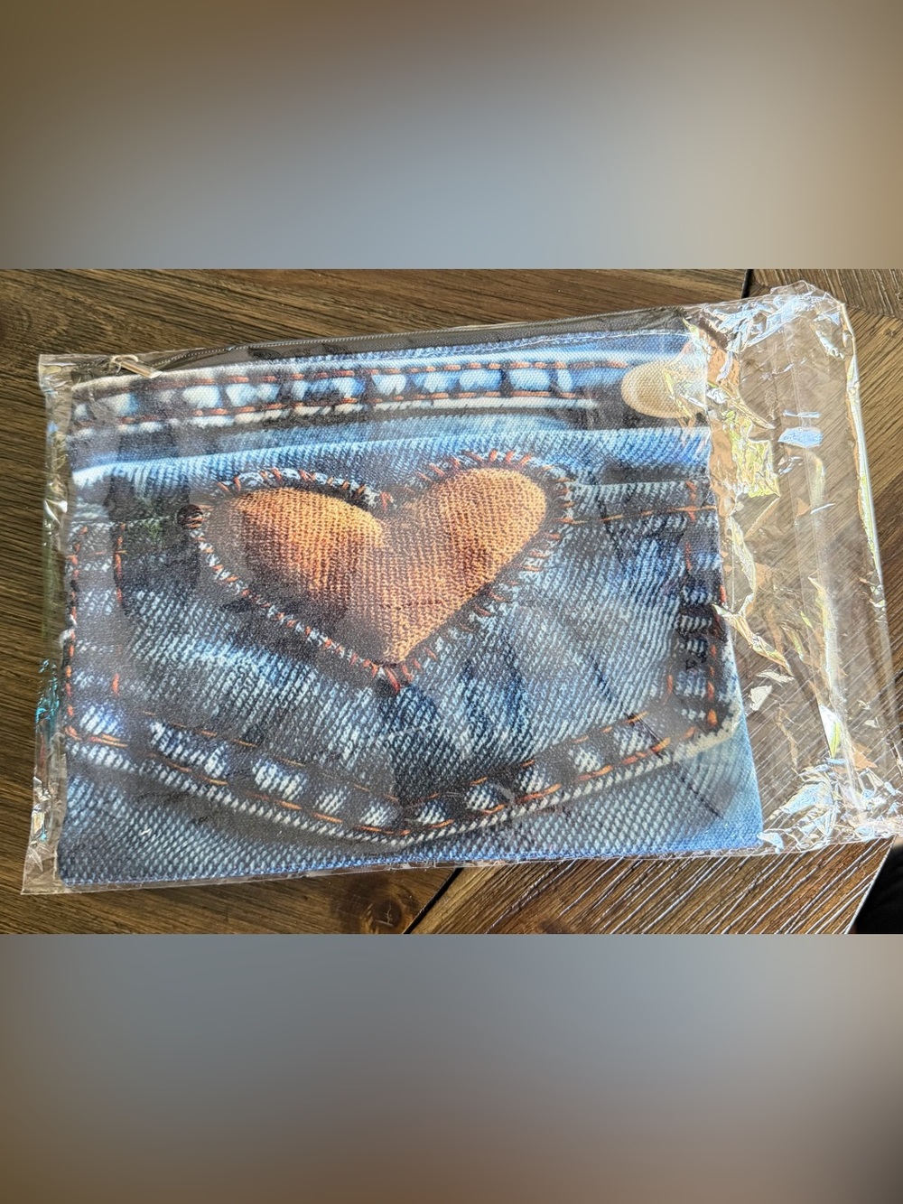 Heart Shaped Denim Make Up
Bag ~ NEW!